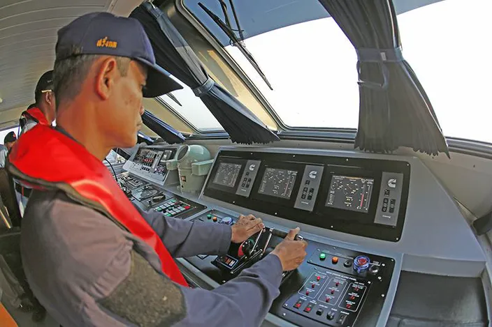 Controls for the Cummins engines.