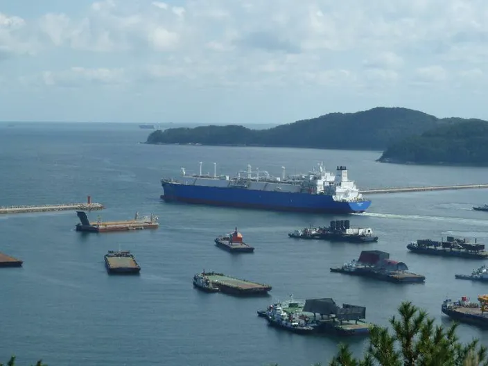 Creole Spirit departing from Okpo-dong, South Korea (Photo: Teekay)