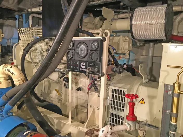 One of the Cummins auxiliary gensets (Photo courtesy of Deon Strickland/Cummins)