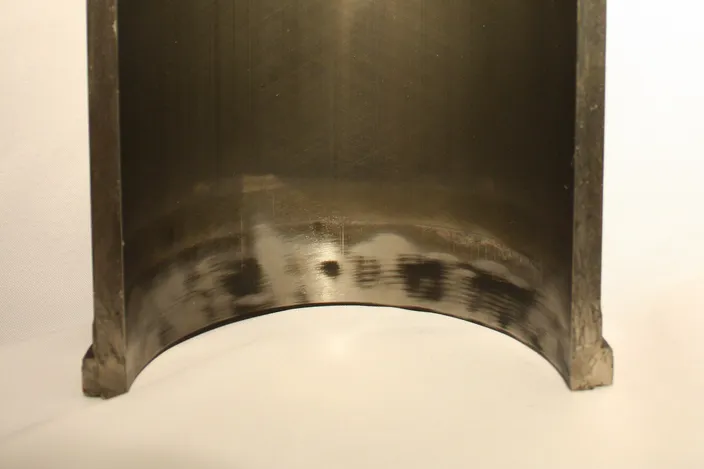 Cylinder liners demonstrated minimal wear (Photo: ExxonMobil)