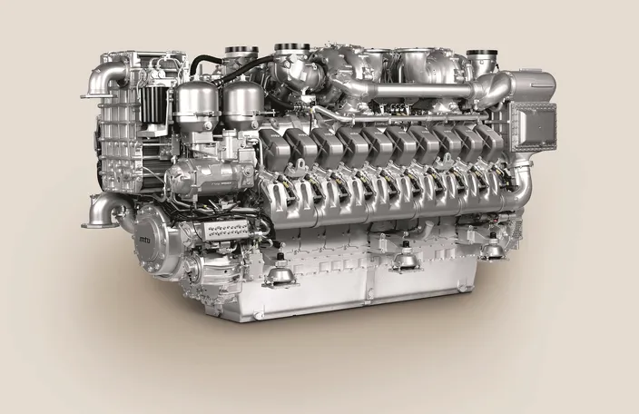 The four MTU diesel gensets on board each Type 26 Global Combat Ship are based on 20V 4000 M53B engines, each delivering 3,015 kW of mechanical power. (Image: MTU)