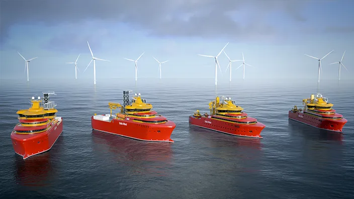 The new electric Voith Schneider Propeller will be delivered for four offshore supply vessels of the Norwegian shipping company Østensjø. (Image: Østensjø)