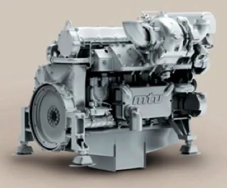 The new MTU engine: Image courtesy of MTU