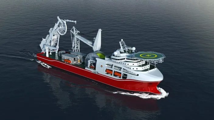 To be equipped with a suite of GE’s marine technologies, Shanghai Salvage Bureau’s newest deep-water diving support vessel (DSV) will become the world’s first-class deep-water DSV with a multi-saturation diving system and pipe lay system. (Photo: GE Marine)