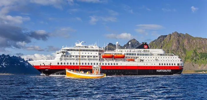 The ‘Finnmarken’ is the first of three Hurtigruten ships to be fitted with Wärtsilä NOR systems for Tier III compliance, after which it will be renamed the ‘MS Otto Sverdrup’. 
 (CREDIT: Wartsila)