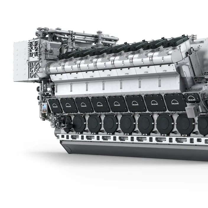 The FM-MAN 14V48/60CR engine (T-AOX will use 2 x 12V46/60CR Engines) (Image: MAN Diesel & Turbo)