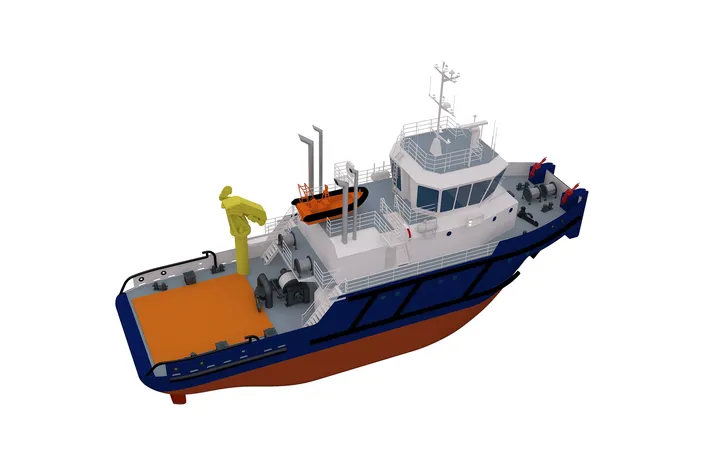 General arrangement drawing and renderings are courtesy of the Marine Engineering Bureau.