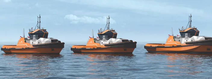 ABS has granted Approval in Principle to Wärtsilä for a hybrid-powered, tug design. The new design will form the foundation for Wärtsilä’s new portfolio of tug designs, known as the Wärtsilä HYTug Series. (Image: Wärtsilä)