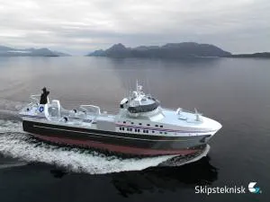 Graphical rendering of the ST-116 XL design for ‘America’s Finest’ (courtesy Skipsteknisk)