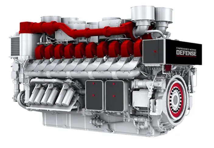 FMD’s high-speed diesel generator will be integrated into the US Navy’s DDG(X) land-based propulsion system test site for the next-generation destroyer program. Image courtesy FMD
