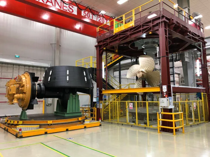 MTA 628 Hybrid Propulsion system in the factory (Photo: Caterpillar)