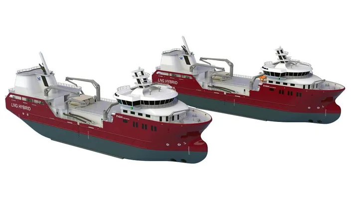 Illustration of Nordlaks two new live fish carriers (Photo: NSK Ship Design) 