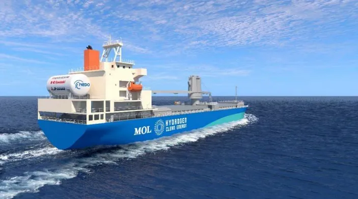 Image of 17,500‑DWT Hydrogen-Fueled Multi-Purpose Vessel (Credit: MOL)