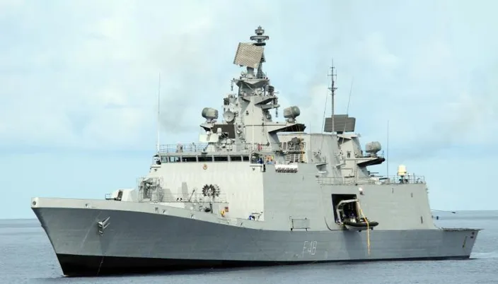Indian Navy P17 frigate (Photo courtesy of GE Marine)