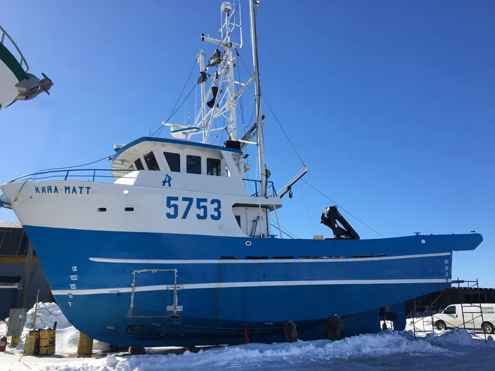 The Kara-Matt with her new engine installed and all buttoned up (Photo courtesy of Deon Strickland/Cummins)