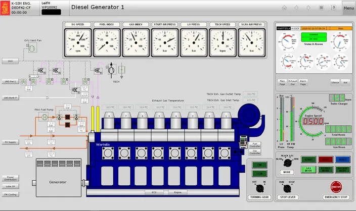 Kongsberg Digital - K-Sim ERS DEDF Cruise Ferry  (Photo: Kongsberg)
