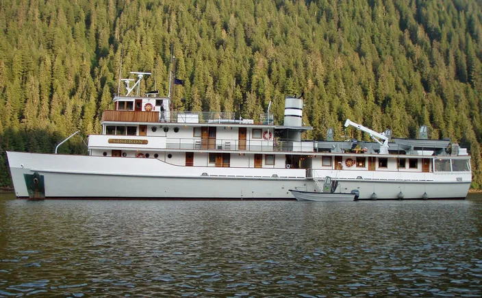 The V/V LISERON in Southeast Alaska. Courtesy of The Boat Company