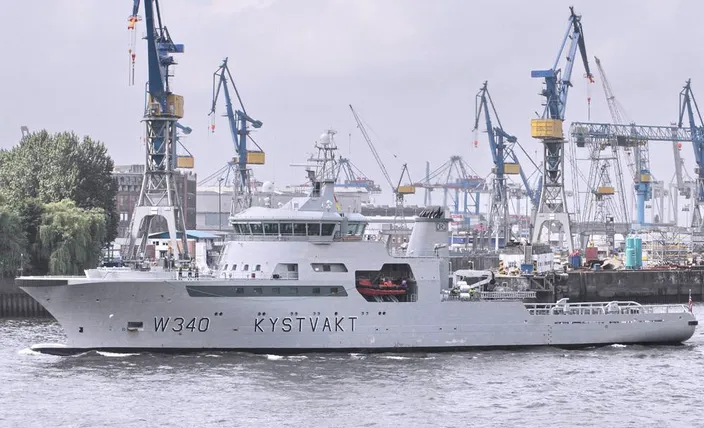 LNG-fueled KV BARENTSHAV, a Norwegian Coast Guard vessel.