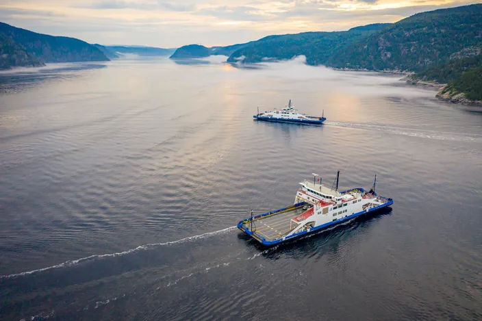 Two LNG-fueled ferries operated by STQ will be covered by five-year Wärtsilä Optimised Maintenance Agreements. (Photo: Societé des Traversiers du Quebec)
