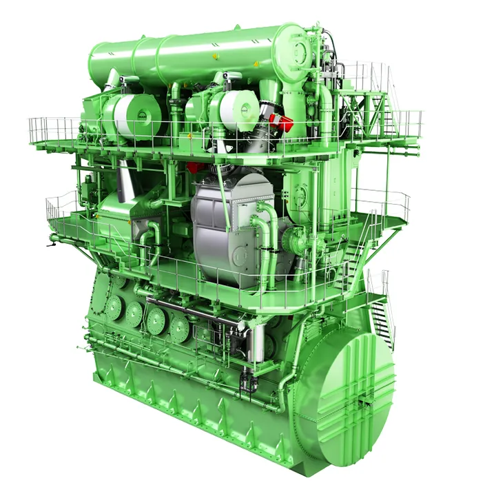 MAN-ES two stroke engine with EGR   (Photo:  Marinfloc)