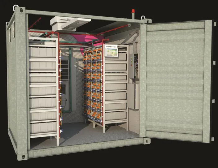 Modular ISO Container System. Includes battery modules, electrical panels & thermal management.