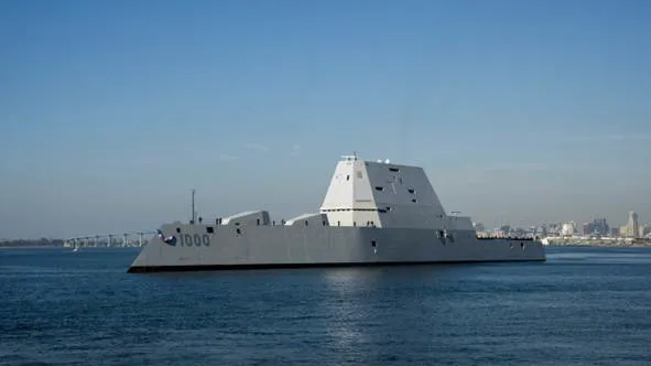 US Navy’s DDG 1000 destroyer (image credit, US Navy)