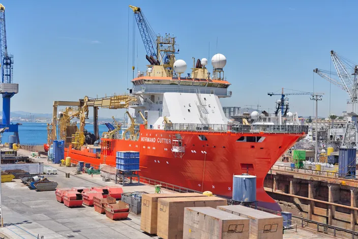 Normand Cutter at Gibdock (Photo: Gibdock)