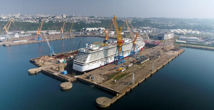 Norwegian Breakaway at Damen Shiprepair Brest (Photo: Damen)
