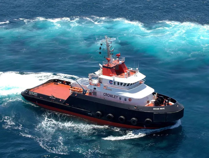 The Ocean Wave, the first of four “Ocean” class tugs.