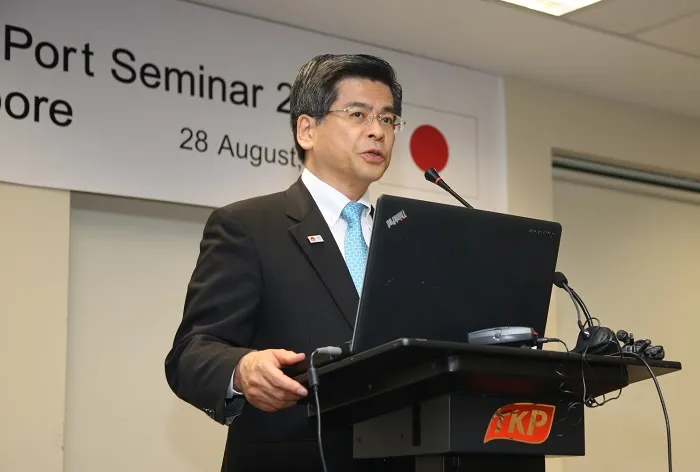 Opening remarks by Minister Keiichi Ishii, Minister of Land, Infrastructure, Transport and Tourism (MLIT) (Photo: MPA)