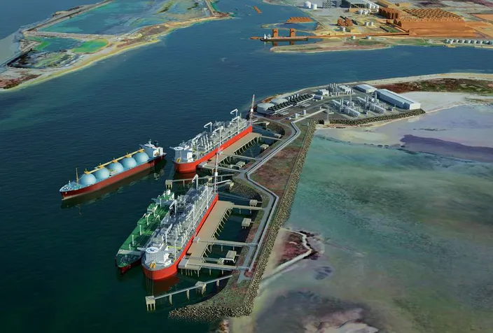 The overall capital cost of the (Lavaca Bay) project right now is between $2.5-2.6B. The vessel itself is about $1.5-1.6B with the balance representing the costs of the dredging, jetty construction, and other land based gas process and support equipment. 