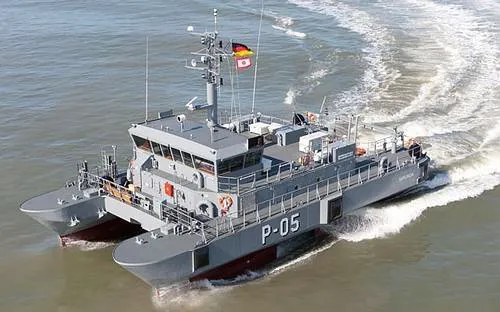 Patrol Boat 'Skrunda': Photo credit Abeking & Rasmussen