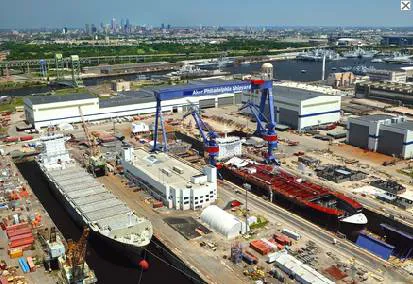 Aker Philadelphia Shipyard: Photo courtesy of APSI
