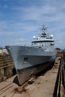 HMS Echo: Photo credit A&P Falmouth