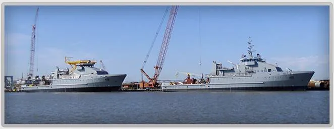 Iraq Navy OSV1 & 2: Photo credit RiverHawk Fast Sea Frames 