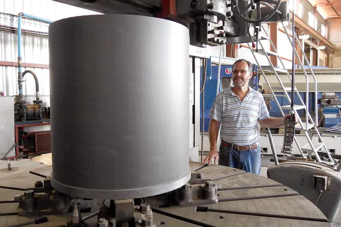 Photo: Vesconite: Fast Turnaround on Rudder Bearings