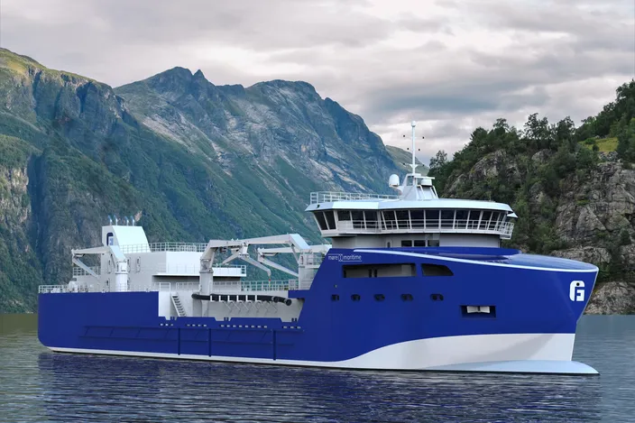 ABB powers hybrid live-fish carriers for sustainable operations. Image credit Møre Maritime 2022