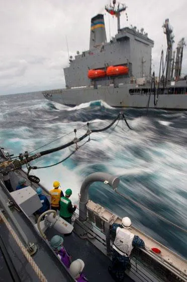 Refuelling at Sea: Photo courtesy of NRL