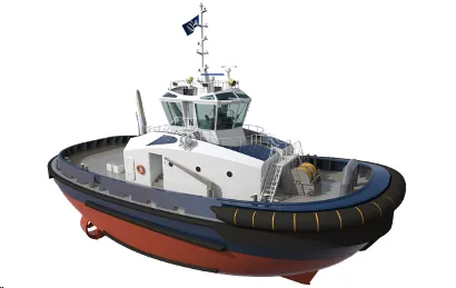 MBB & RAL rendering of new ElectRA 3000-H battery hybrid tugboat design. (Image: MBB)