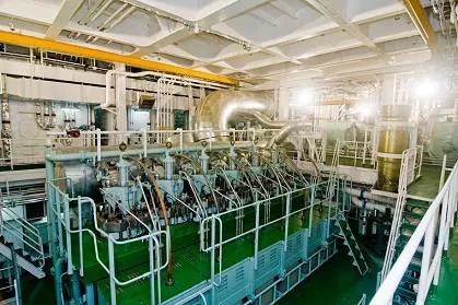 RT-flex58T, version D engine in the engine room of MV Shansi