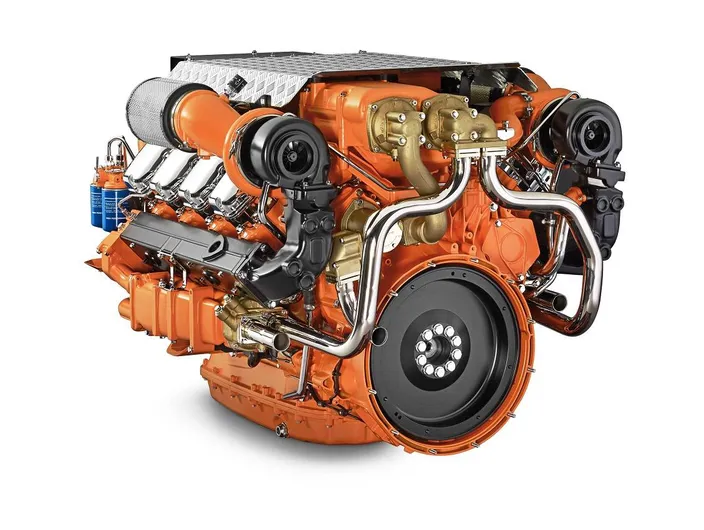 Scania 16 liter V8 EPA Tier 3 engine