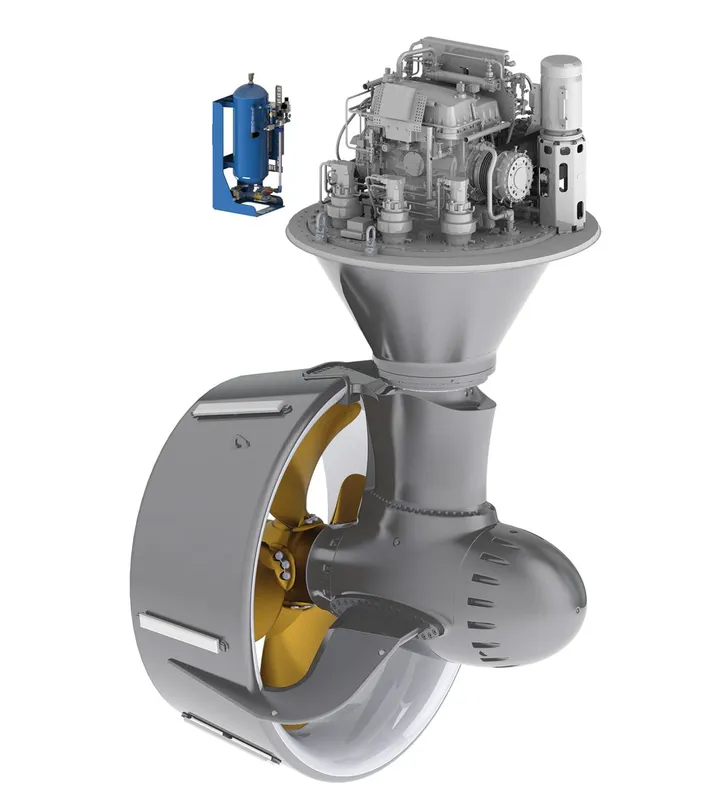 SCHOTTEL LEACON sealing system with SCHOTTEL Rudderpropeller (Image: SCHOTTEL GmbH)