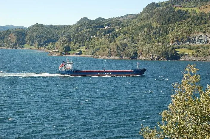 Short Sea Cargo Ship: Photo credit Wikimedia CCL