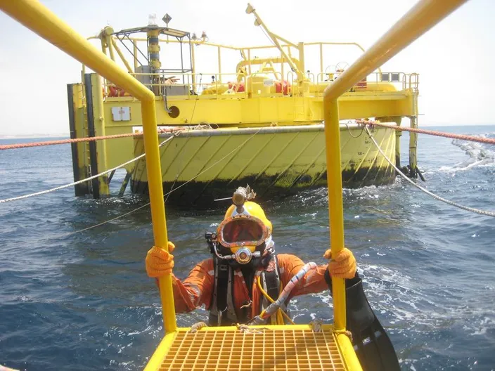 Single Point Mooring Work: Photo credit Boskalis