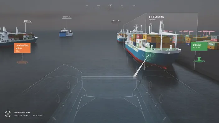 ‘Situational awareness’ technology will ensure safe operation of autonomous vessels, acting as a ‘collision avoidance’ system. (Photo: Rolls-Royce)