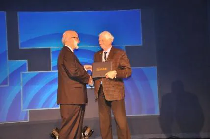 SNAME honored Thordon's Sandy Thomson. (Photo: Thordon)
