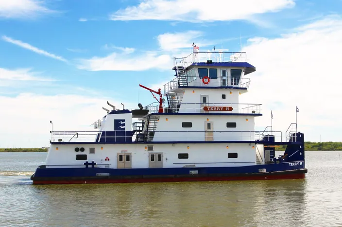 Sneed Shipbuilding has delivered the Terry H to Enterprise. (Photo by Jeff L. Yates courtesy of Cummins Marine)