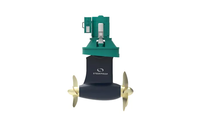 The Steerprop SP 8 CRP will power a yacht currently under construction for a private owner. Its compact contra-rotating propeller design delivers high thrust in applications where installation space is limited. © Steerprop