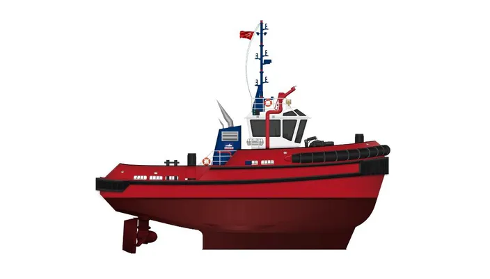 Steerprop has signed a repeat contract with Turkish Med Marine shipyard to deliver the propulsion units for the third RAscal 2100 harbor tug designed by Robert Allan.  © Steerprop