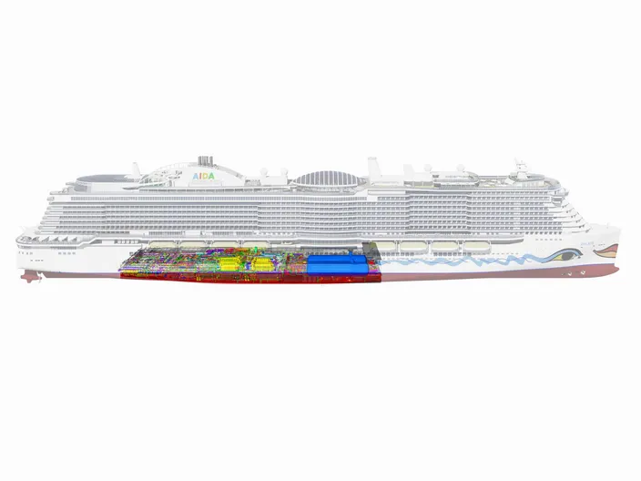 AIDA Nova LNG Storage. (Image: Carnival Corp.)